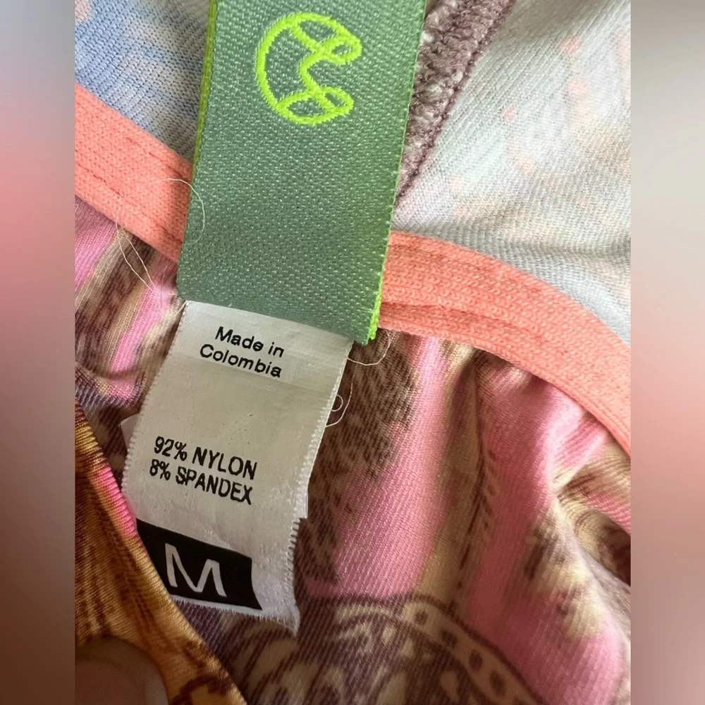 Maaji Pink and Gold hooded boho Mini Dress Rhapsody Road 2016 collection - Picture 4 of 6